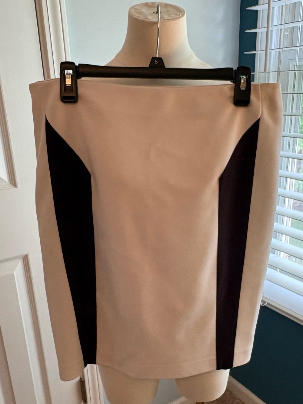 Bar III Black and White Pencil Skirt